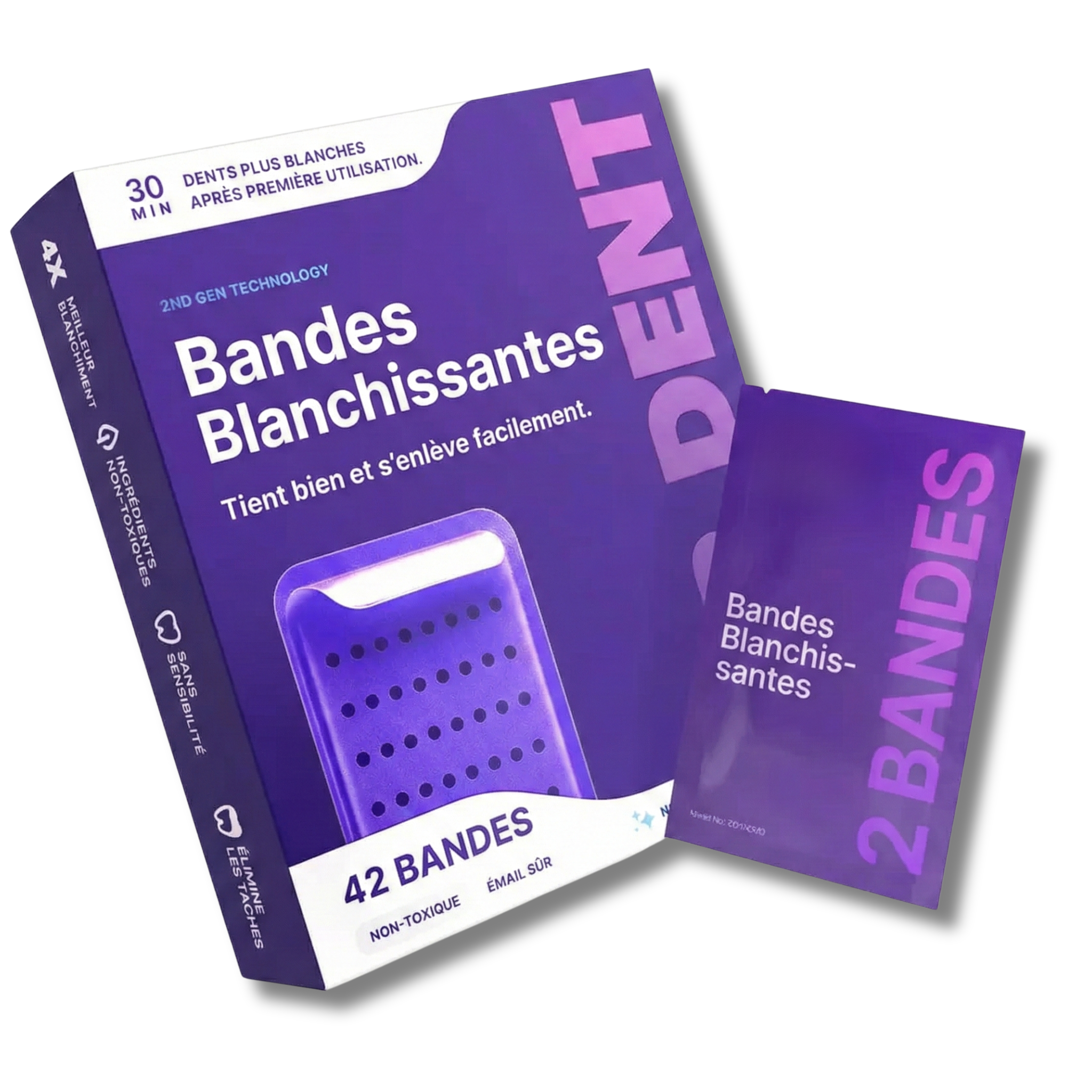 Bandes Blanchissantes Violettes